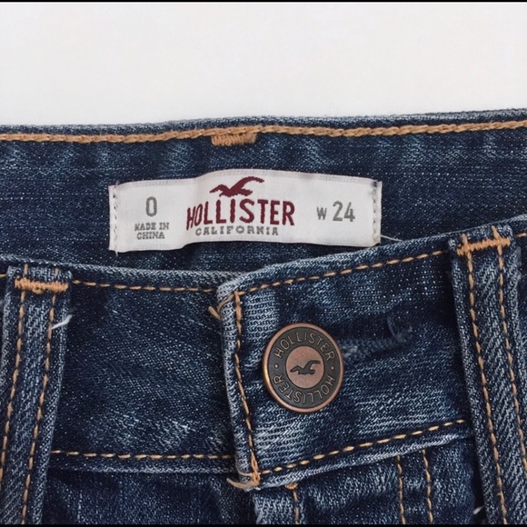 Hollister distressed cut off jean denim shorts - Picture 2 of 4